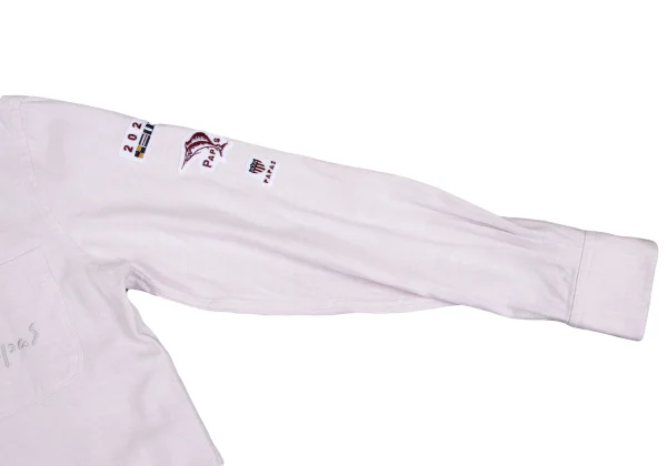 Papas Wool Logo Embroidered Long Sleeve Shirt K-161111_007