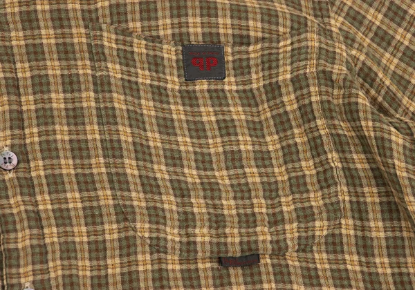 Papas Cotton Double Face Check Long Sleeve Shirt K-161112_004