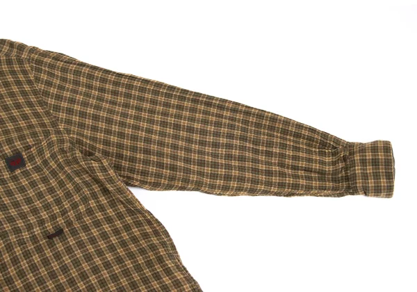 Papas Cotton Double Face Check Long Sleeve Shirt K-161112_007