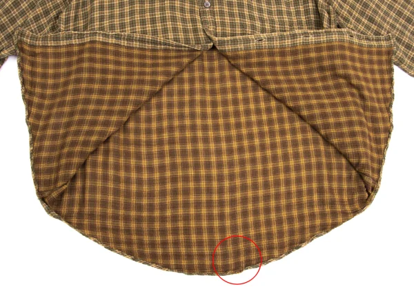 Papas Cotton Double Face Check Long Sleeve Shirt K-161112_010