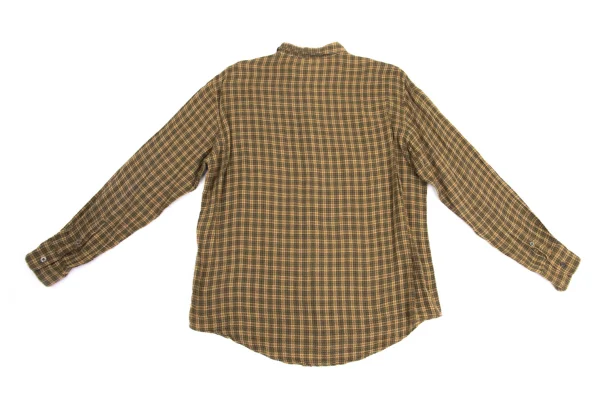 Papas Cotton Double Face Check Long Sleeve Shirt K-161112_012