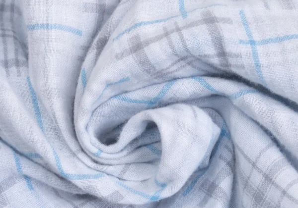 Papas Cotton Linen Check Patchwork Long Sleeve Shirt K-161113_014