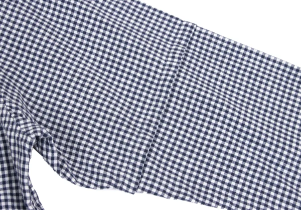 Papas Cotton Linen Gingham Check Shirt K-161114_012
