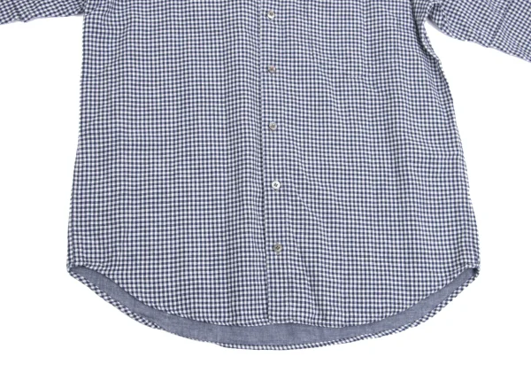 Papas Cotton Linen Gingham Check Shirt K-161114_014