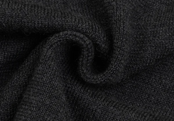 Yohji Yamamoto FEMME Wool Wide Neck Raglan Knit Sweater K-161115_010