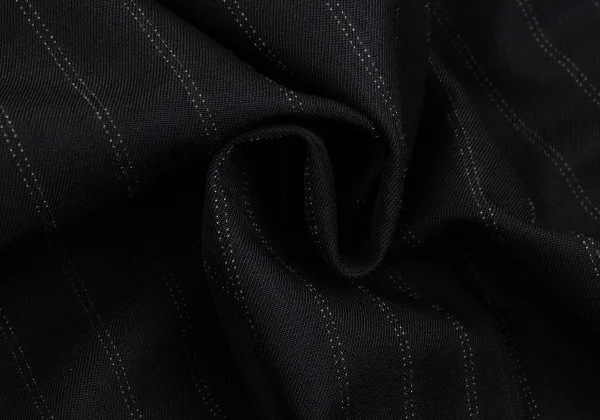 Yohji Yamamoto FEMME Wool Blend Striped Asymmetrical Wide Pants K-161118_018