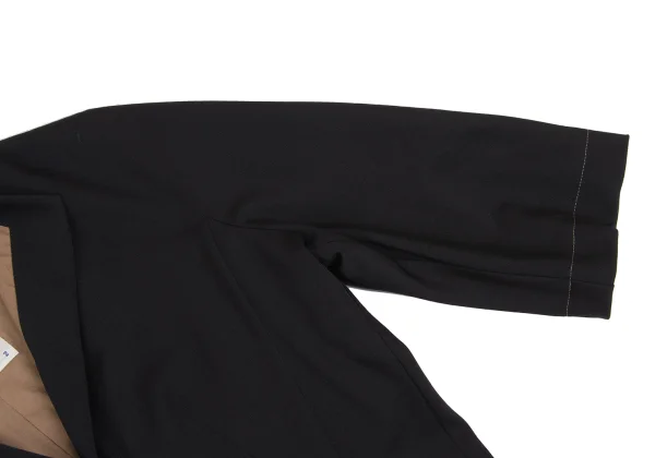 Yohji Yamamoto FEMME COSTUME Wool Gaba Collarless Jacket K-161119_005