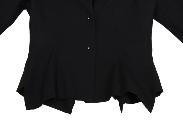 Yohji Yamamoto FEMME COSTUME Wool Gaba Collarless Jacket K-161119_007