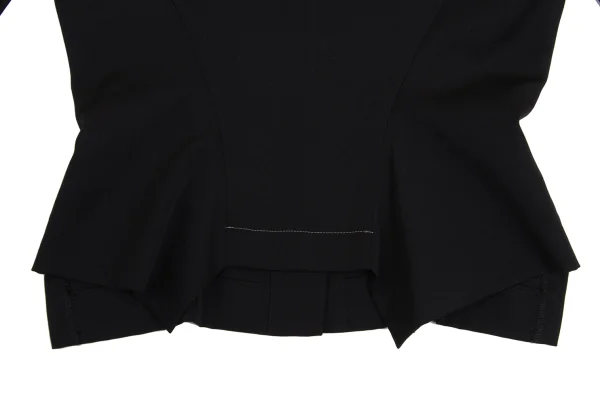 Yohji Yamamoto FEMME COSTUME Wool Gaba Collarless Jacket K-161119_011