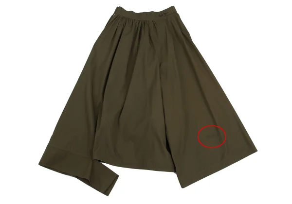 Yohji Yamamoto NOIR Asymmetrical Dropped Crotch Skirt Pants K-161121_014