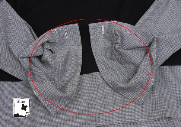 zucca Shirt Switching Design Back Open Knit Cardigan K-161122_006