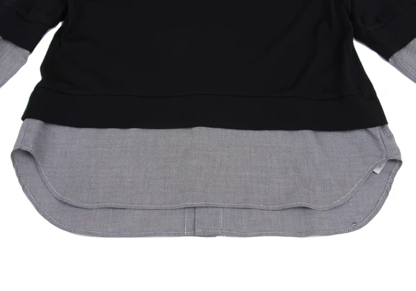 zucca Shirt Switching Design Back Open Knit Cardigan K-161122_007