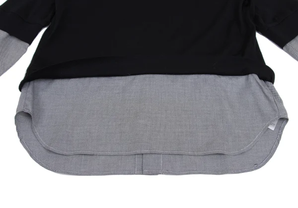 zucca Shirt Switching Design Back Open Knit Cardigan K-161122_008