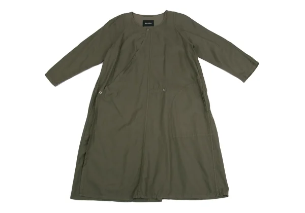 zucca Cotton Blend Snap Button 3/4 Sleeve Dress K-161123_002