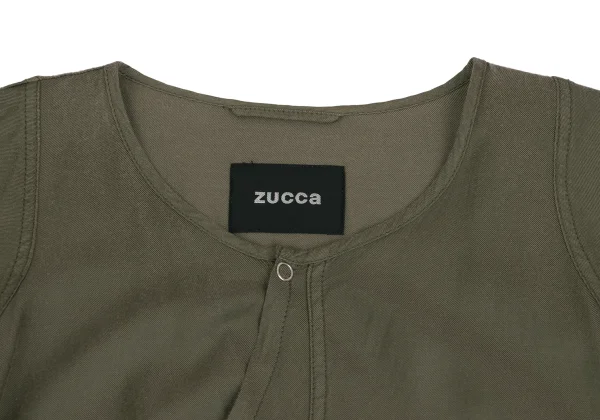 zucca Cotton Blend Snap Button 3/4 Sleeve Dress K-161123_004