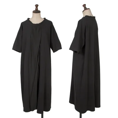 zucca Cotton Front Switching Design Cut-off Dress