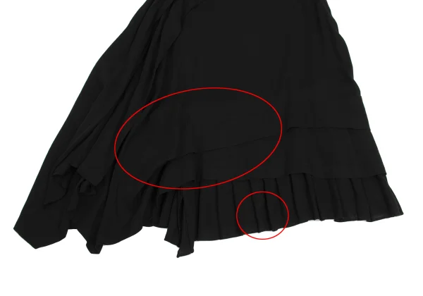 zucca Cotton Asymmetry Tiered Skirt K-161125_008