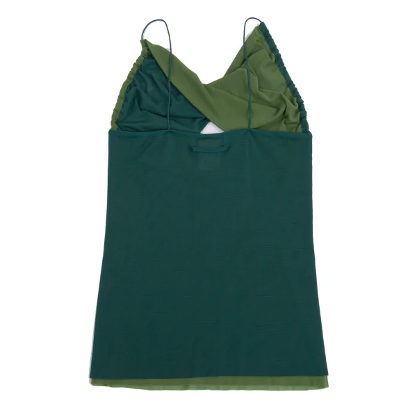Jean Paul GAULTIER FEMME Bicolor Cache-Coeur Neck Mesh Camisole K-161132_008