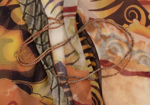Jean Paul GAULTIER FEMME Kite Print String Mesh Cardigan K-161135_005