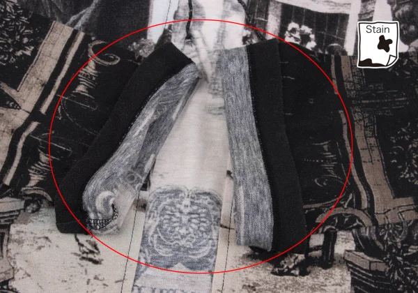 Jean Paul GAULTIER FEMME Cotton Printed String Design Cardigan K-161136_007