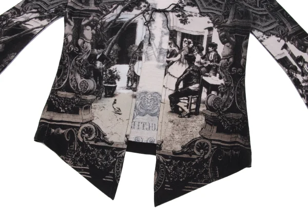 Jean Paul GAULTIER FEMME Cotton Printed String Design Cardigan K-161136_008