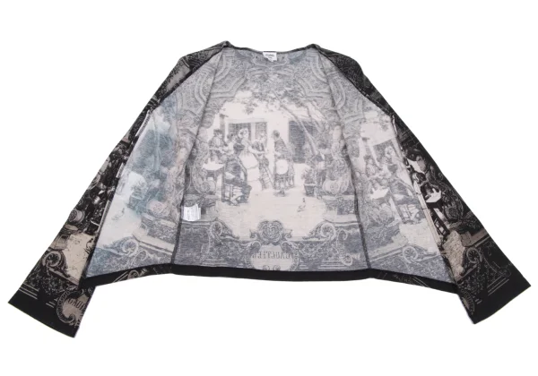 Jean Paul GAULTIER FEMME Cotton Printed String Design Cardigan K-161136_012
