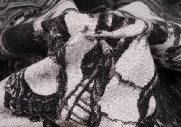 Jean Paul GAULTIER FEMME Cotton Printed String Design Cardigan K-161136_016