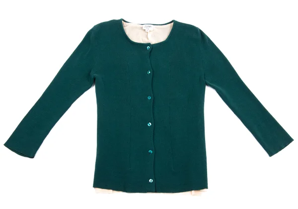 Jean Paul GAULTIER FEMME Mesh Layered Design Cotton Cardigan K-161137_002