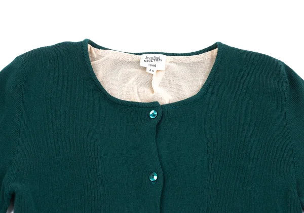 Jean Paul GAULTIER FEMME Mesh Layered Design Cotton Cardigan K-161137_003