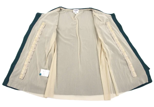 Jean Paul GAULTIER FEMME Mesh Layered Design Cotton Cardigan K-161137_009