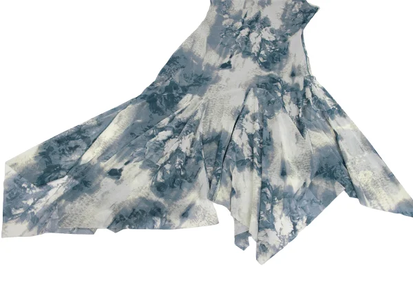 Jean Paul GAULTIER FEMME Floral Print Asymmetry Mesh Cami Dress K-161139_006