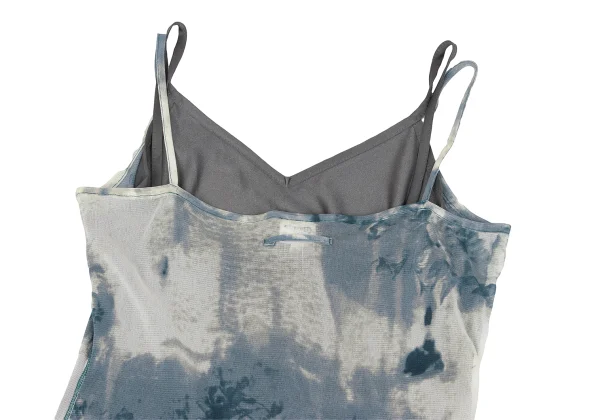 Jean Paul GAULTIER FEMME Floral Print Asymmetry Mesh Cami Dress K-161139_013