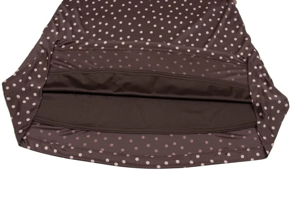 Jean Paul GAULTIER FEMME Poly Button-embellished Dot Print Stretch Skirt K-161140_008