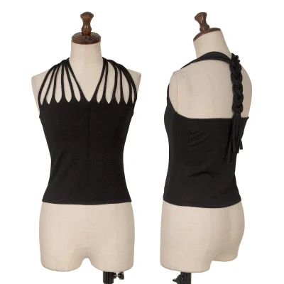 Jean Paul GAULTIER Twist Design Side Rib Knit Tube Top