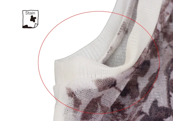 Jean Paul GAULTIER PARIS Floral Print Mesh Turtleneck Tank Top K-161146_005