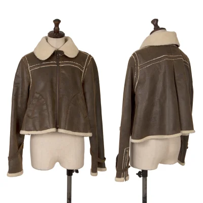 Jean Paul GAULTIER PARIS Synthetic Leather Short Mouton jacket