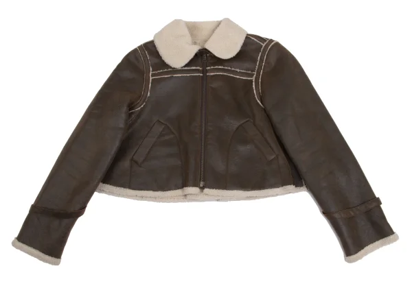 Jean Paul GAULTIER PARIS Synthetic Leather Short Mouton jacket K-161148_002
