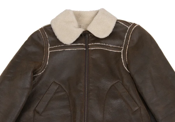 Jean Paul GAULTIER PARIS Synthetic Leather Short Mouton jacket K-161148_003