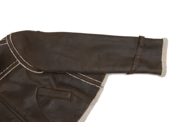 Jean Paul GAULTIER PARIS Synthetic Leather Short Mouton jacket K-161148_006