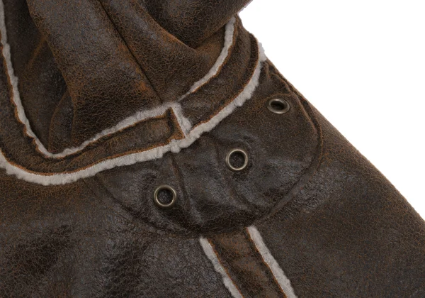 Jean Paul GAULTIER PARIS Synthetic Leather Short Mouton jacket K-161148_007