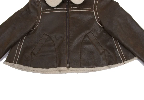Jean Paul GAULTIER PARIS Synthetic Leather Short Mouton jacket K-161148_009