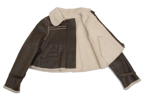 Jean Paul GAULTIER PARIS Synthetic Leather Short Mouton jacket K-161148_011
