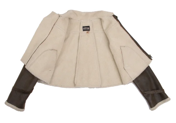 Jean Paul GAULTIER PARIS Synthetic Leather Short Mouton jacket K-161148_012