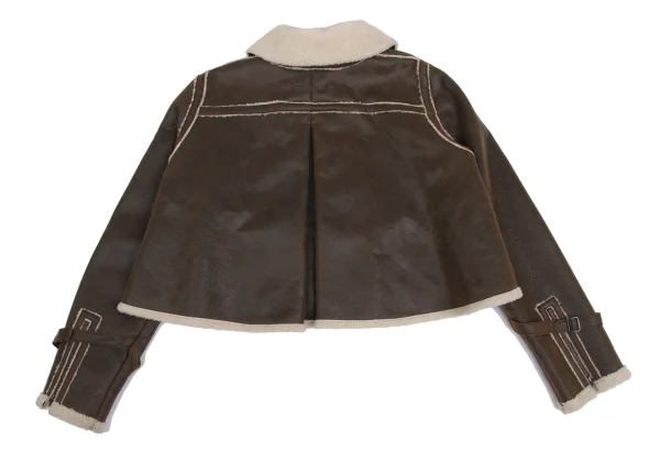 Jean Paul GAULTIER PARIS Synthetic Leather Short Mouton jacket K-161148_013