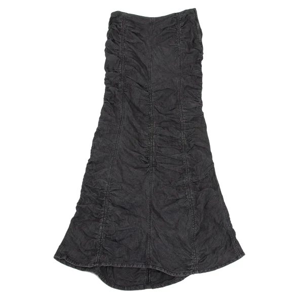 Jean Paul GAULTIER PARIS Cotton Gathered Design Mermaid Skirt K-161149_002