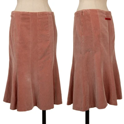 Jean Paul GAULTIER PARIS Cotton Switching Corduroy Flare Skirt