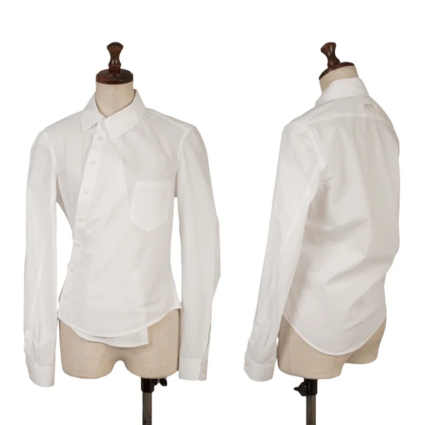 Jean's Paul GAULTIER Cotton Bias Shirt White 40 K-161152_001