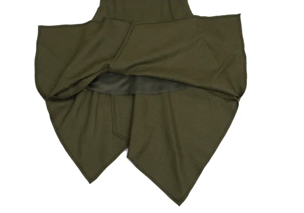 Jean's Paul GAULTIER Wool Belt Design Switching Shoulder Dress K-161153_009
