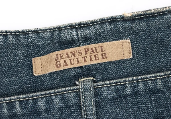 Jean's Paul GAULTIER Side Lace Up Belted Denim Skirt K-161154_012