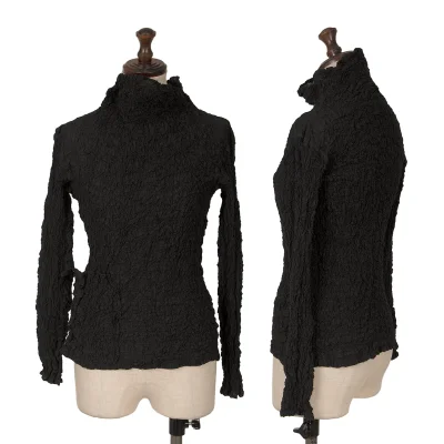 ISSEY MIYAKE me Drawstring Design Cauliflower High-neck Top